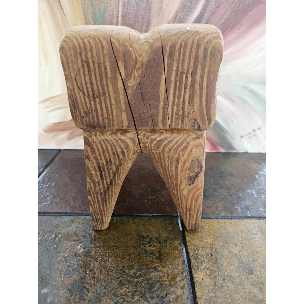 Giant Wooden Human Tooth Dental Office Decor Hand Carved Sculpture Vtg Rare Art - Picture 3 of 11